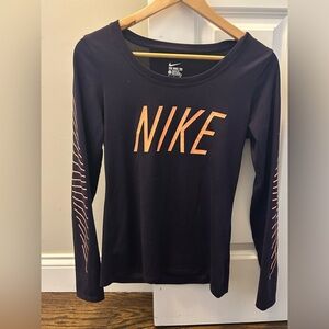 Nike Women's Black Long Sleeve Top